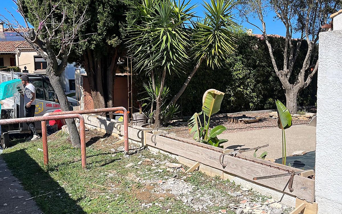 Construction maçonnerie avant travaux — ThauRenov Gigean